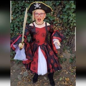 Girls Size 10-12 Pirate Costume